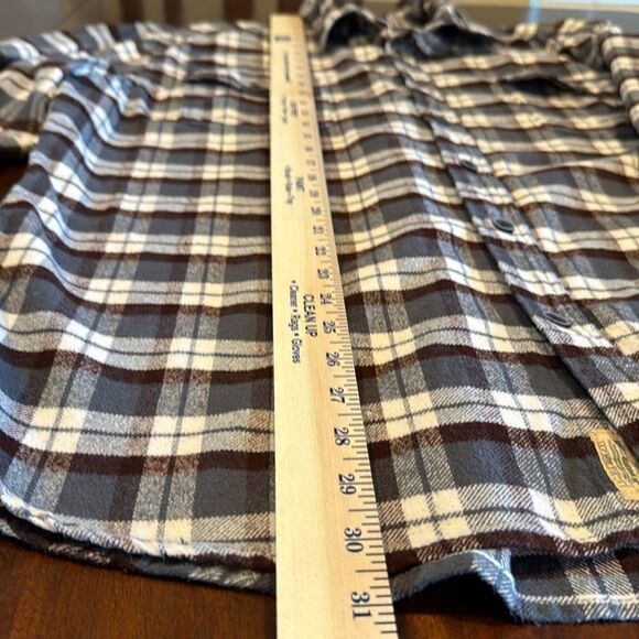 Jachs Men’s Brawny Plaid Flannel Button Up Long Sleeve Shirt Size XL - Picture 4 of 10